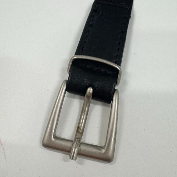 Vintage Black Leather Strap-On Mini Pouch - Picture 6 of 8